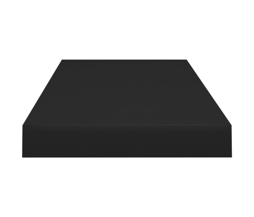 Estante flotante de pared negro MDF 60x23,5x3,8 cm