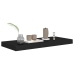 Estantes flotantes de pared 2 uds MDF negro 60x23,5x3,8 cm