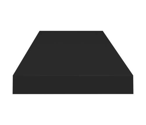 Estante flotante de pared MDF negro 80x23,5x3,8 cm