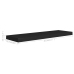 Estante flotante de pared MDF negro 80x23,5x3,8 cm