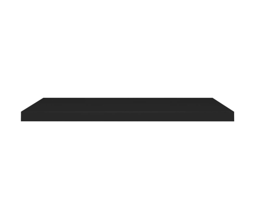 Estante flotante de pared MDF negro 90x23,5x3,8 cm