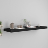 Estante flotante de pared MDF negro 90x23,5x3,8 cm