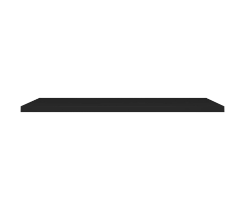 Estante flotante de pared MDF negro 120x23,5x3,8 cm