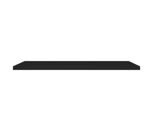 vidaXL Estantes flotantes de pared 2 uds MDF negro 120x23,5x3,8 cm