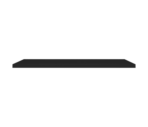 Estantes flotantes de pared 4 uds MDF negro 120x23,5x3,8cm