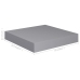 Estantes flotantes de pared 2 uds MDF gris 23x23,5x3,8 cm