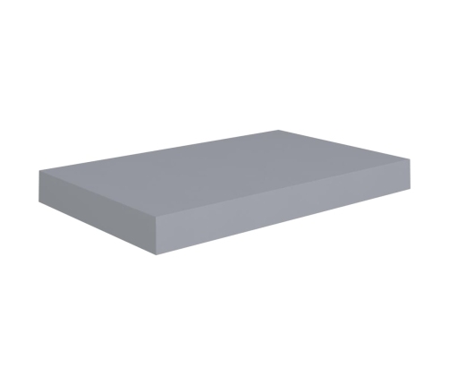 Estante flotante de pared MDF gris 40x23x3,8 cm