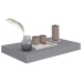 Estante flotante de pared MDF gris 40x23x3,8 cm