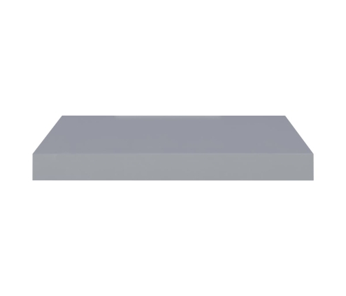 Estante flotante de pared MDF gris 40x23x3,8 cm