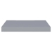 Estante flotante de pared MDF gris 40x23x3,8 cm