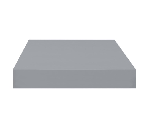 Estante flotante de pared MDF gris 40x23x3,8 cm