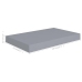 Estante flotante de pared MDF gris 40x23x3,8 cm