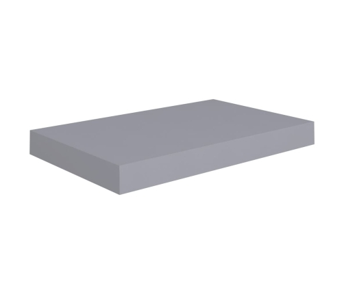 Estantes flotantes de pared 2 uds MDF gris 40x23x3,8 cm