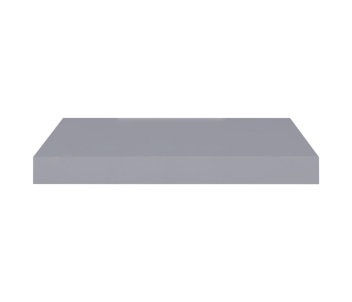 Estantes flotantes de pared 2 uds MDF gris 40x23x3,8 cm