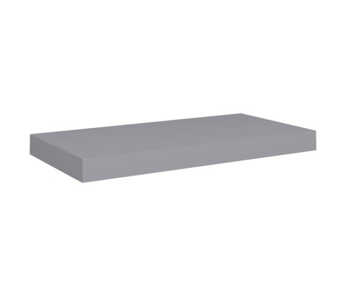 Estante flotante de pared MDF gris 50x23x3,8 cm