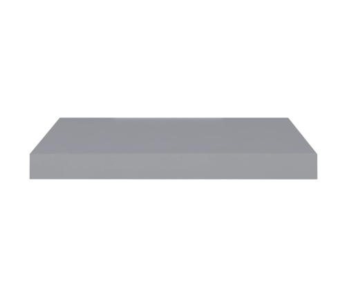 Estante flotante de pared MDF gris 50x23x3,8 cm