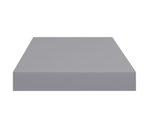 Estante flotante de pared MDF gris 50x23x3,8 cm