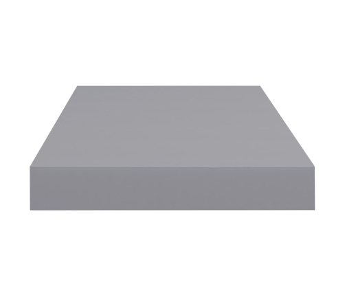 Estantes flotantes de pared 2 uds MDF gris 50x23x3,8 cm