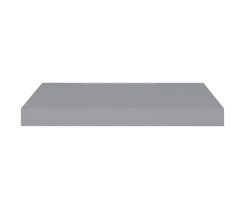 Estantes flotantes de pared 4 uds MDF gris 50x23x3,8 cm