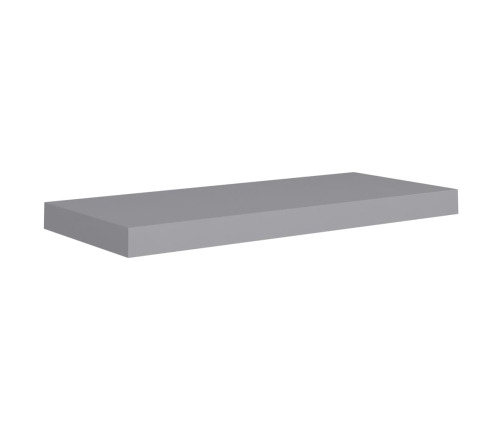 Estante flotante de pared MDF gris 60x23,5x3,8 cm