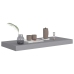 Estante flotante de pared MDF gris 60x23,5x3,8 cm