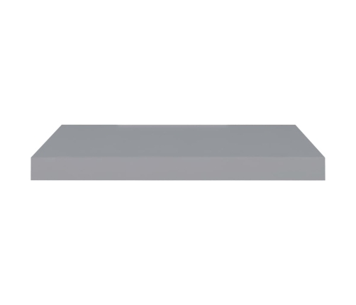 Estante flotante de pared MDF gris 60x23,5x3,8 cm