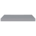 Estante flotante de pared MDF gris 60x23,5x3,8 cm