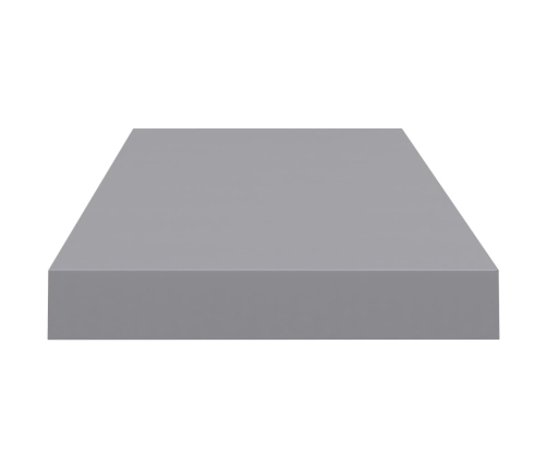 Estante flotante de pared MDF gris 60x23,5x3,8 cm