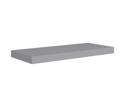 vidaXL Estante flotante pared 2 uds gris MDF 60x23,5x3,8 cm