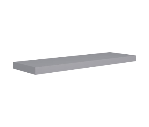 vidaXL Estante flotante de pared MDF gris 80x23,5x3,8 cm