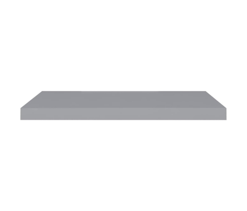 vidaXL Estante flotante de pared MDF gris 80x23,5x3,8 cm