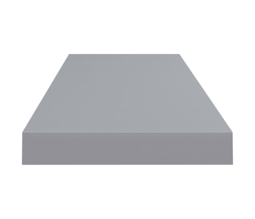 vidaXL Estante flotante de pared MDF gris 80x23,5x3,8 cm