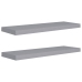 vidaXL Estantes flotantes de pared 2 uds MDF gris 80x23,5x3,8 cm