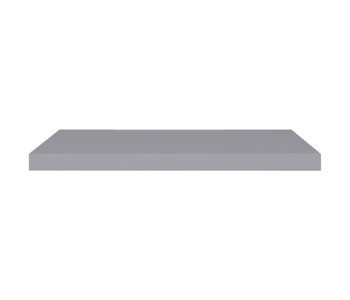 vidaXL Estantes flotantes de pared 2 uds MDF gris 80x23,5x3,8 cm