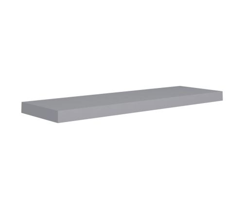 vidaXL Estantes flotantes de pared 4 uds MDF gris 80x23,5x3,8 cm