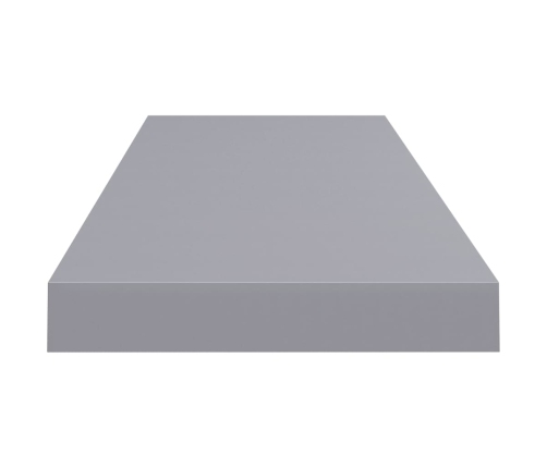 vidaXL Estantes flotantes de pared 4 uds MDF gris 80x23,5x3,8 cm