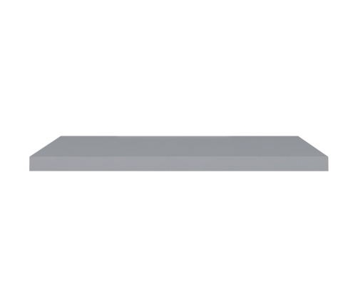 Estante flotante de pared MDF gris 90x23,5x3,8 cm