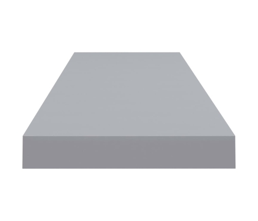 Estante flotante de pared MDF gris 90x23,5x3,8 cm