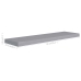 Estante flotante de pared MDF gris 90x23,5x3,8 cm