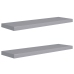 vidaXL Estantes flotantes de pared 2 uds MDF gris 90x23,5x3,8 cm