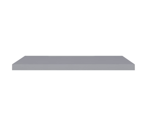 vidaXL Estantes flotantes de pared 2 uds MDF gris 90x23,5x3,8 cm