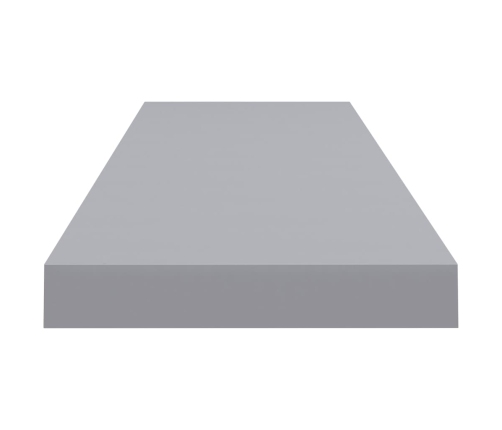 vidaXL Estantes flotantes de pared 2 uds MDF gris 90x23,5x3,8 cm