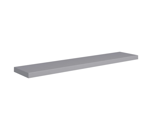 vidaXL Estante flotante de pared MDF gris 120x23,5x3,8 cm