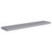 vidaXL Estante flotante de pared MDF gris 120x23,5x3,8 cm