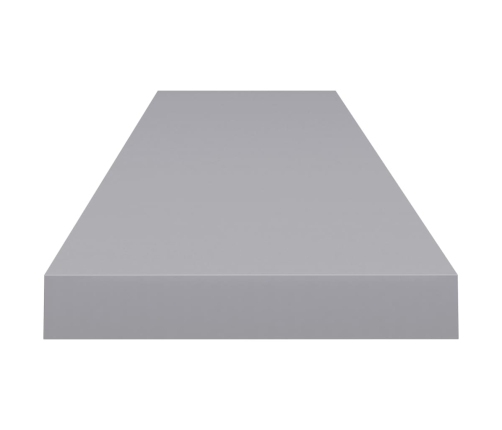 vidaXL Estante flotante de pared MDF gris 120x23,5x3,8 cm