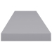 vidaXL Estante flotante de pared MDF gris 120x23,5x3,8 cm