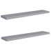 vidaXL Estantes flotantes de pared 2 uds MDF gris 120x23,5x3,8 cm