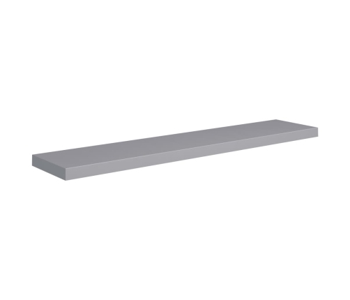 vidaXL Estantes flotantes de pared 2 uds MDF gris 120x23,5x3,8 cm