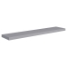 vidaXL Estantes flotantes de pared 2 uds MDF gris 120x23,5x3,8 cm