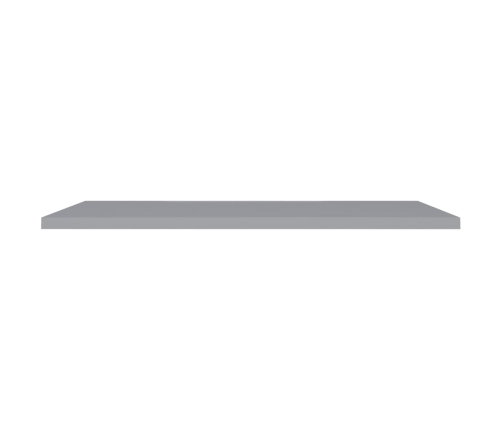 Estantes flotantes pared 4 MDF gris 120x23,5x3,8 cm